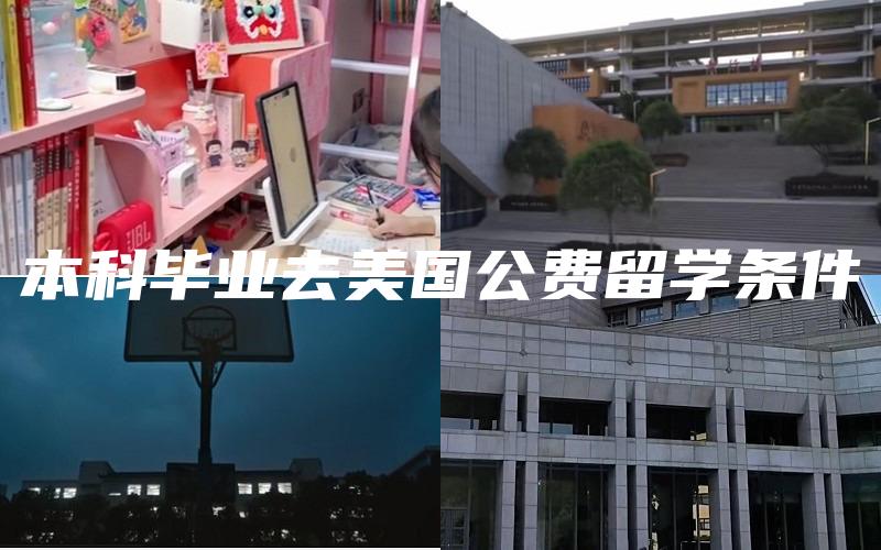 本科毕业去美国公费留学条件
