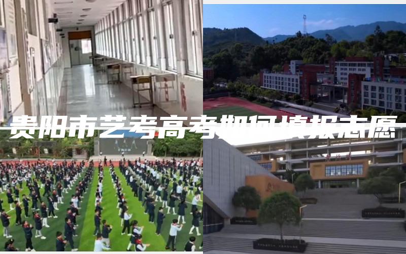 贵阳市艺考高考如何填报志愿