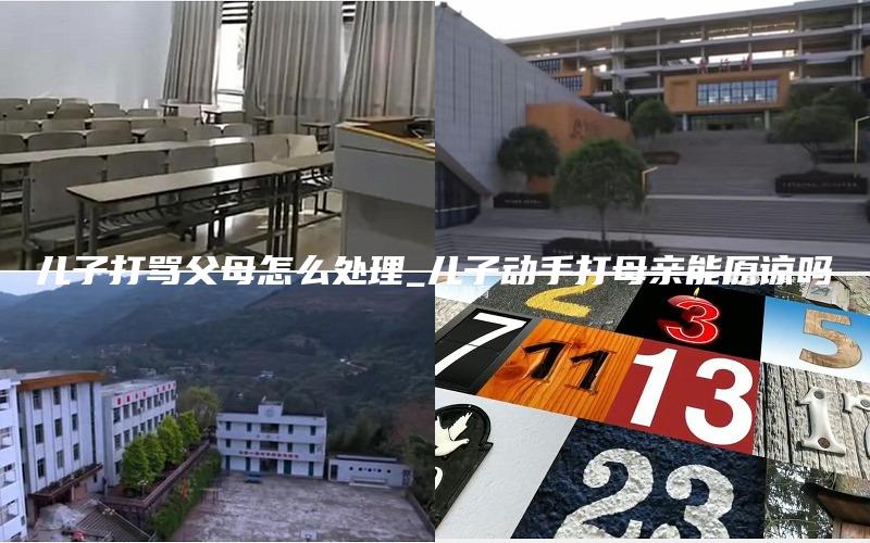 儿子打骂父母怎么处理_儿子动手打母亲能原谅吗
