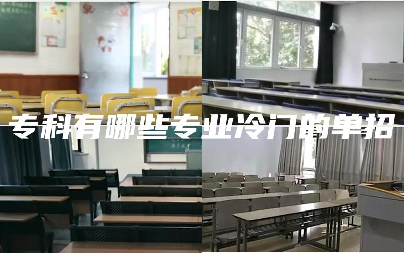 专科有哪些专业冷门的单招