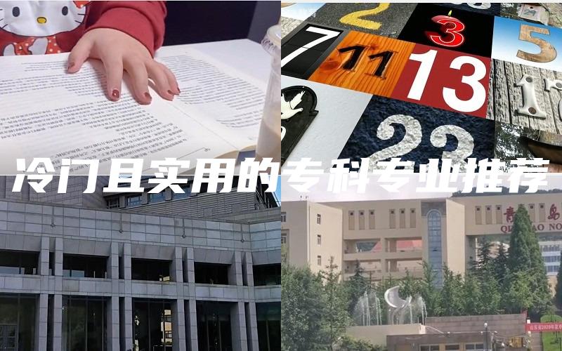 冷门且实用的专科专业推荐