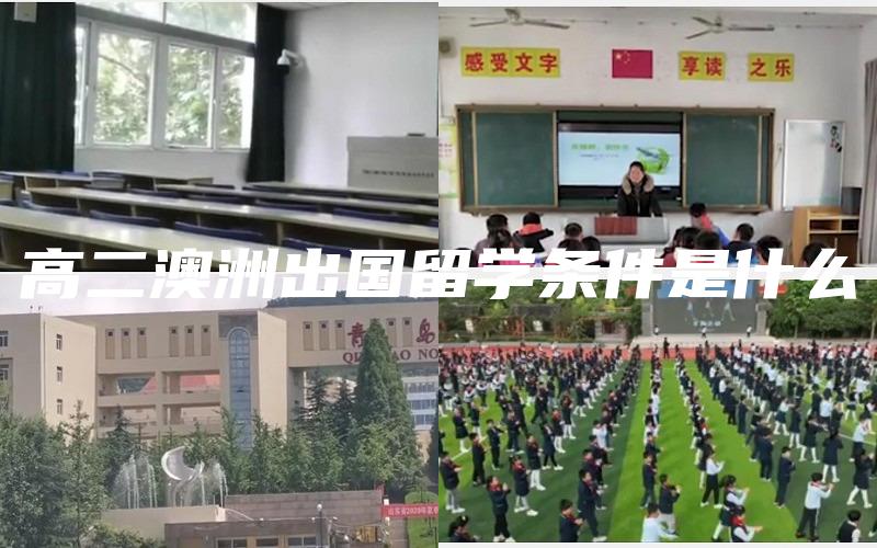 高二澳洲出国留学条件是什么