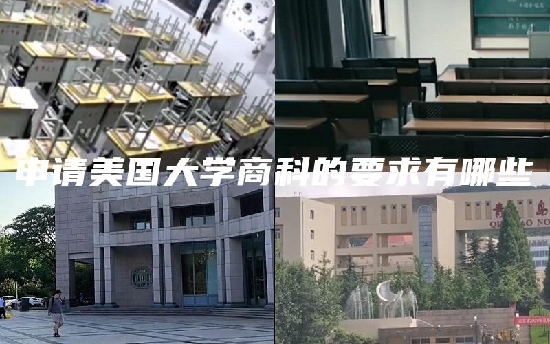 申请美国大学商科的要求有哪些