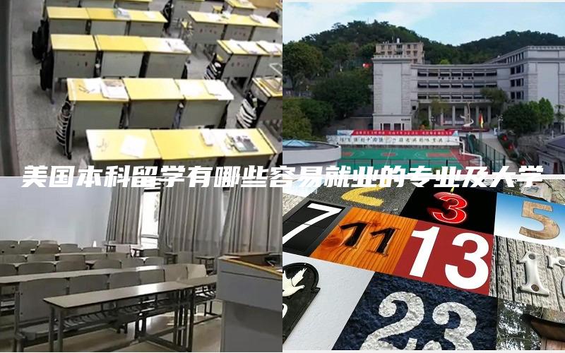 美国本科留学有哪些容易就业的专业及大学