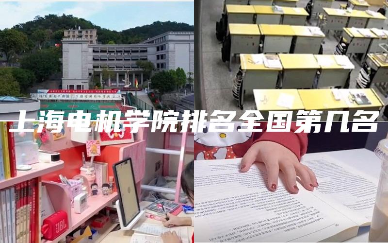 上海电机学院排名全国第几名