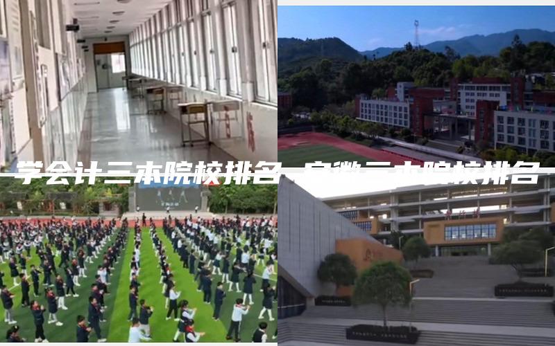 学会计三本院校排名 安徽三本院校排名