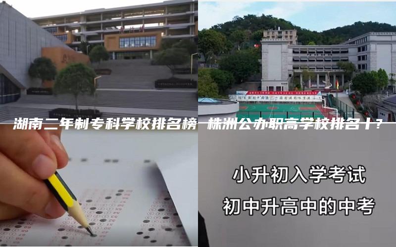 湖南二年制专科学校排名榜 株洲公办职高学校排名十?