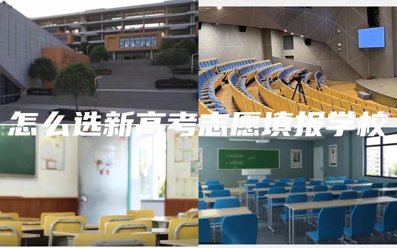 怎么选新高考志愿填报学校