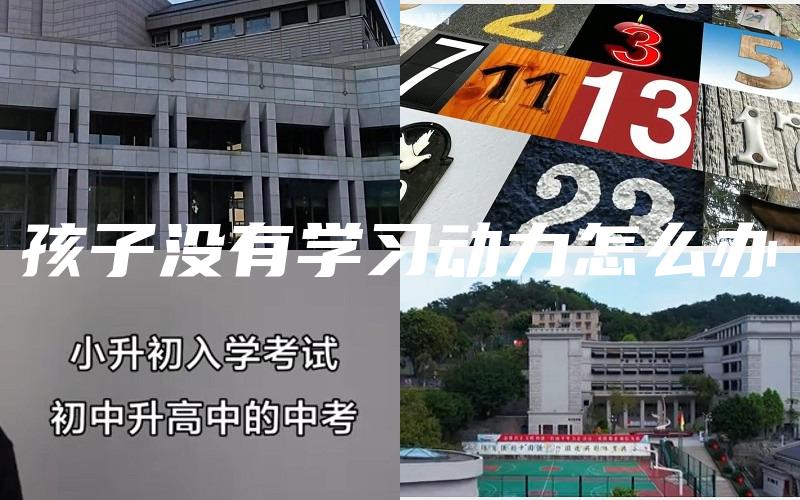 孩子没有学习动力怎么办