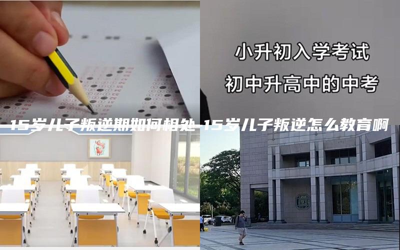 15岁儿子叛逆期如何相处-15岁儿子叛逆怎么教育啊