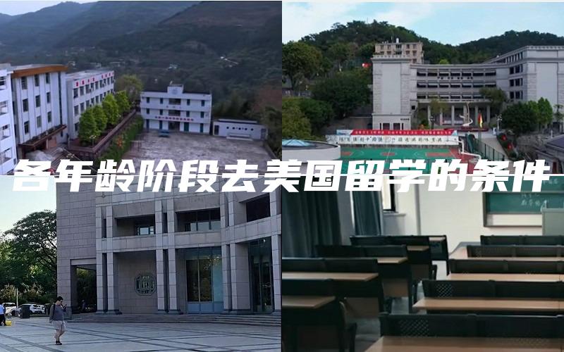 各年龄阶段去美国留学的条件